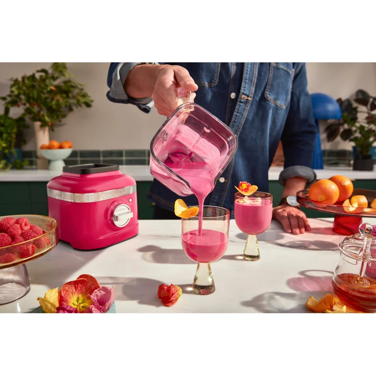 KitchenAid K400 Artisan Standmixer, 1200W, 3 Funktionen, 5 Geschwindigkeiten, 1,5 L Glasbehälter, Farbe des Jahres 2023, hibiskus, Serie: 5KSB4026 – Bild 5