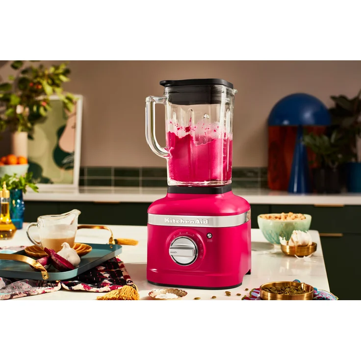 KitchenAid K400 Artisan Standmixer, 1200W, 3 Funktionen, 5 Geschwindigkeiten, 1,5 L Glasbehälter, Farbe des Jahres 2023, hibiskus, Serie: 5KSB4026 – Bild 6