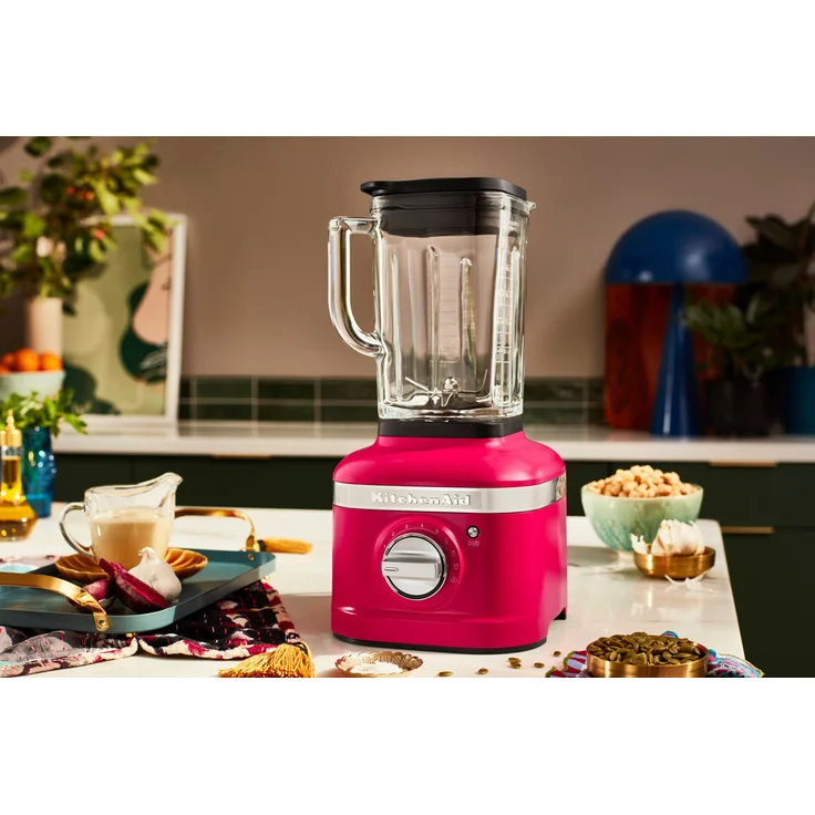 KitchenAid K400 Artisan Standmixer, 1200W, 3 Funktionen, 5 Geschwindigkeiten, 1,5 L Glasbehälter, Farbe des Jahres 2023, hibiskus, Serie: 5KSB4026 – Bild 4
