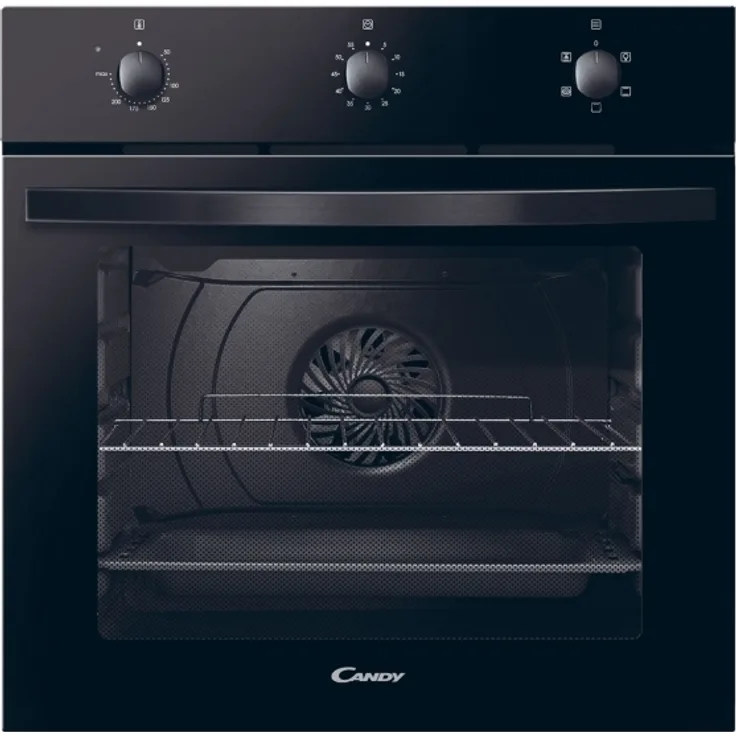 Candy FIDC N502 Einbaubackofen, Einbaugerät, Garraum 65 l, groß (ab 65 l), schwarz