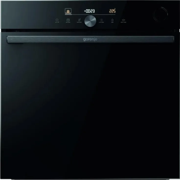 Gorenje BPSA6747DGWI Einbaubackofen, Einbaugerät, Garraum 77 l, groß (ab 65 l), schwarz