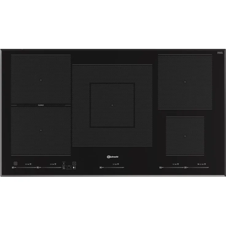 Bauknecht BT1090BA Induktionskochfeld, Autark, Boosterfunktion, Flexi Duo, Kindersicherung, Einbaugerät, Breite 90 cm, 5 Zonen, schwarz