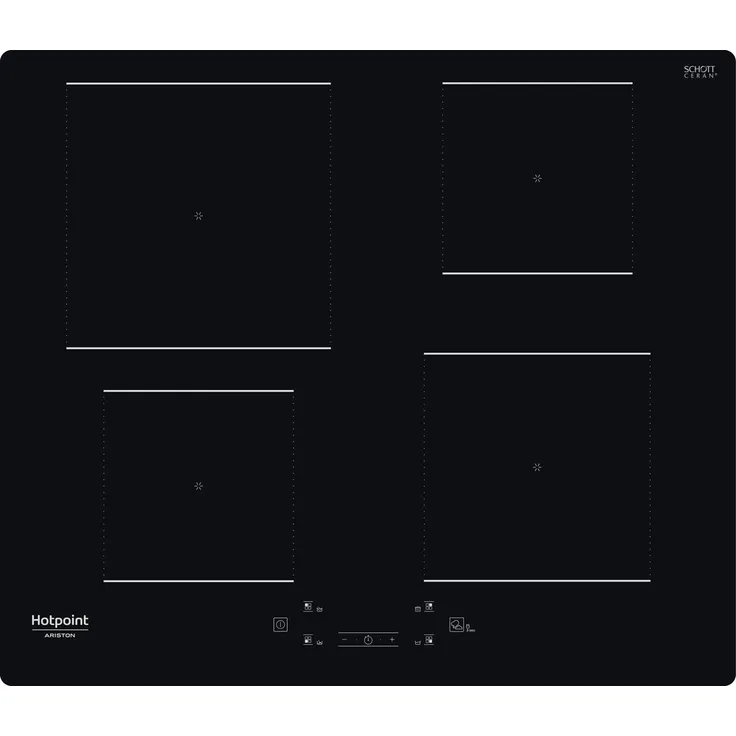Hotpoint HQ 5660S NE Induktionskochfeld, Einbaugerät, Breite 59 cm, 4 Zonen, schwarz