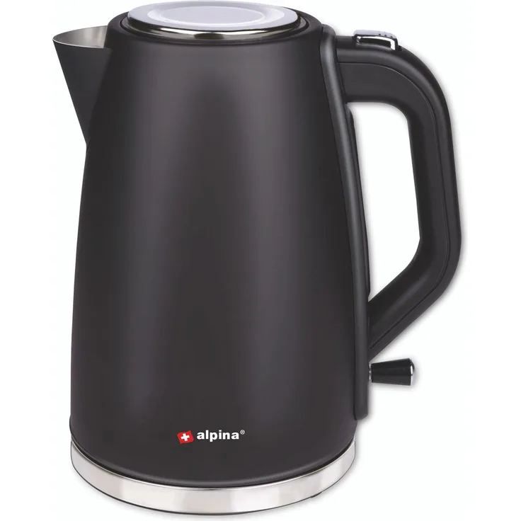 Alpina Wasserkocher, 1,7 L, 2200 W, Wasserstandsanzeige, Trockengehschutz, schwarz - Preisvergleich