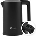 Balter WK-04-Touch-BL Wasserkocher, 1800 Watt, 1,7 Liter, Wasserstandsanzeige, Edelstahl, schwarz