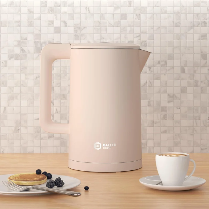 Balter WK-4-PK Wasserkocher, 1800 Watt, 1,7 Liter, Wasserstandsanzeige, kabellos, begonia pink – Bild 7