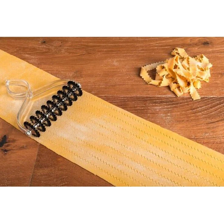 Marcato Pastabike, 16 cm, spülmaschinengeeignet, hitzebeständig, Kunststoff, Metall, transparent, silber – Bild 3