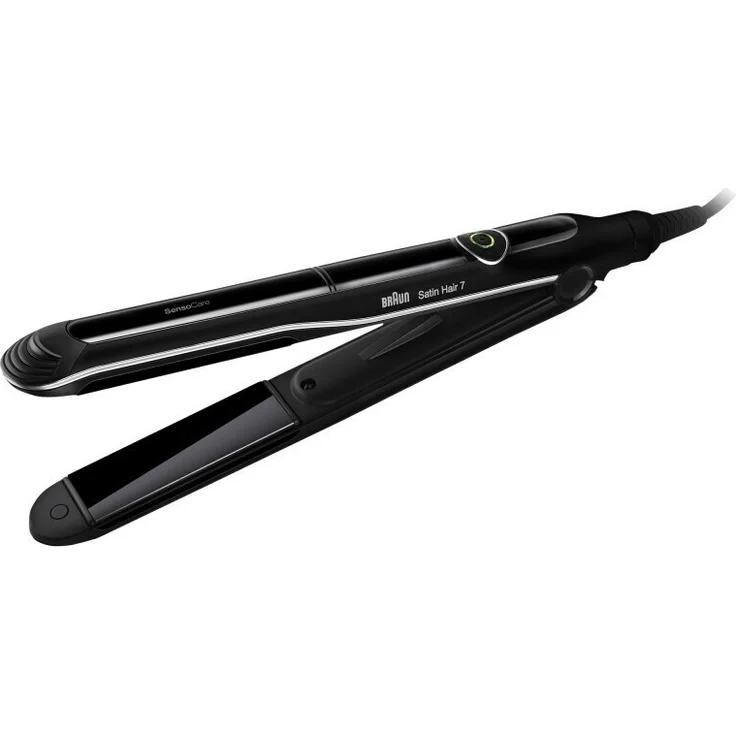 Braun Satin Hair 7 SensoCare Styler Glätteisen ST780, Premium Edition - inkl. hitzebeständiger Aufbewahrungstasche, mit Temperaturschutz Keramik-Glätteisen für seidig glattes Haar, schwarz – Bild 1