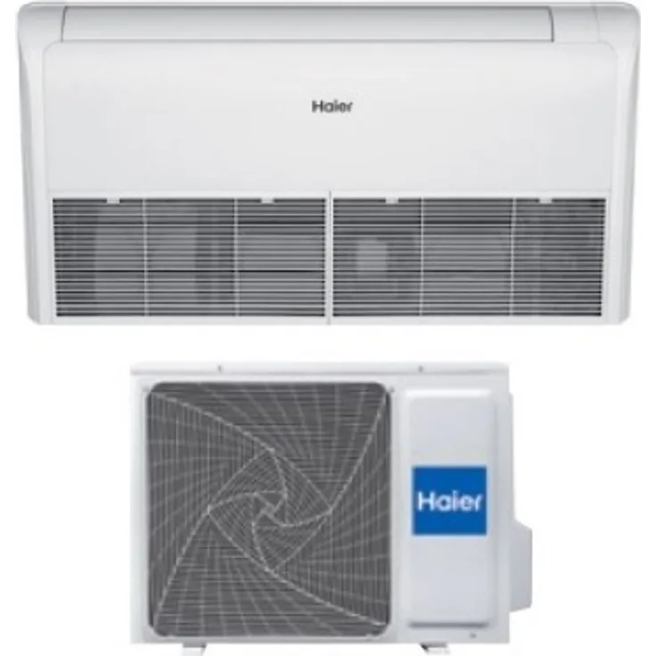 Haier Unterdecken-/Truhengerät Set AC50S2SG1FA + 1U50S2SJ2FA Einbau-Klimagerät, Split, A+, weiß, 5,0 kW, Kühl- und Heizfunktion