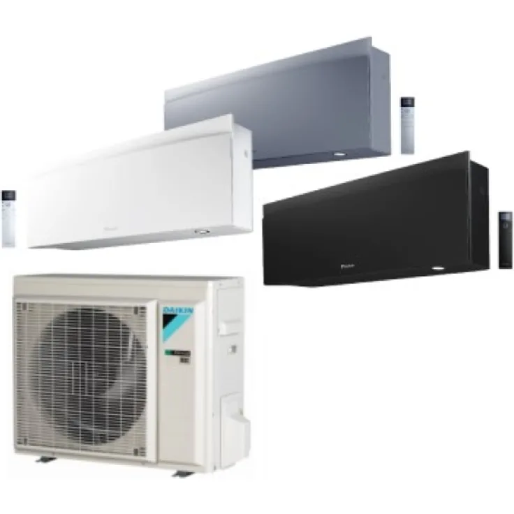 Daikin Wandgerät Set Emura 3 (Silber) R-32 FTXJ35AS + RXJ35A Einbau-Klimagerät, Split, A++, silber, 3,4 kW, Kühl- und Heizfunktion