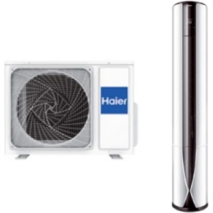 Haier ZUN TOWER Set AP71DFCHRA + 1U71RECFRA Einbau-Klimagerät, Split, A+, silber, 7,2 kW, Kühl- und Heizfunktion