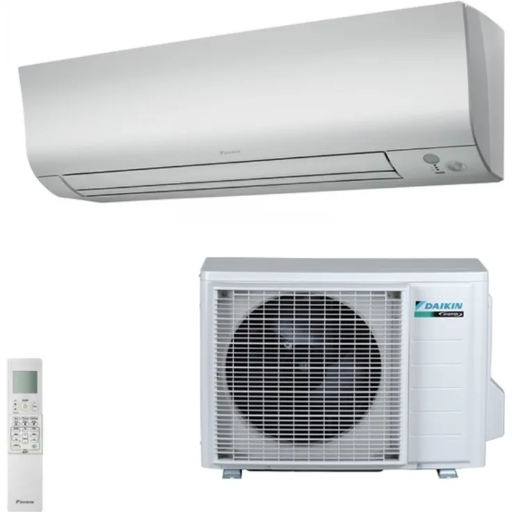 Daikin FTXM25R + RXM25R9 Einbau-Klimagerät, Split, A+++, grau, Wandgerät Perfera, R-32, 2,5 kW, Kühl- und Heizfunktion