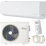 TroniTechnik Dalvik II Einbau-Klimagerät, Split, A+, weiß, Inverter Klimagerät, 12000 BTU, inkl. Zubehör, Kühl- und Heizfunktion