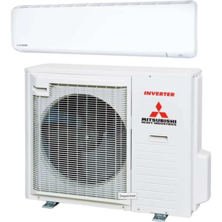 Mitsubishi Heavy SRK71ZR-WF + SRC71ZR-W Einbau-Klimagerät, Split, A+, weiß, Wandgerät-Set, 7.1 kW, Kühl- und Heizfunktion