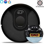 Patona VM16 Saugroboter mit Wischfunktion, 100 min Akkubetrieb, 2500 Pa Saugleistung, schwarz