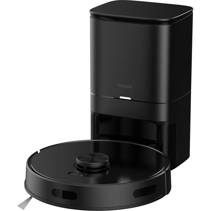 Hombli HBVR-0100 Saugroboter mit Absaugstation, 90 min Akkubetrieb, 2700 Pa Saugleistung, schwarz