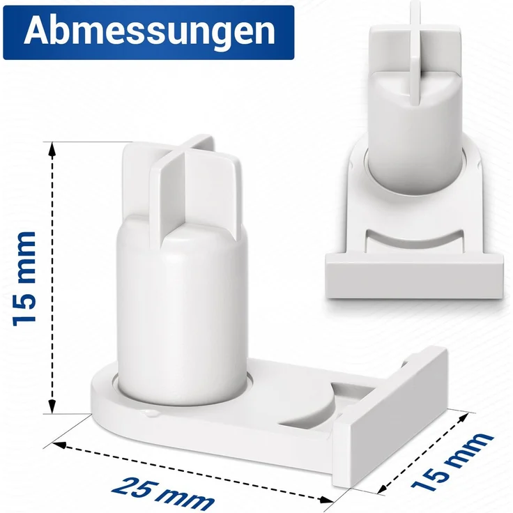 Vioks Montagezubehör Kühlschrank Türscharnierbuchse Ersatz für Bosch 00169301 (2 St), weiß für Kühlschrank Gefrierschrank – Bild 4