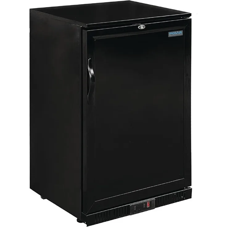 Polar G-Serie 900 mm Barkühlschrank Eintürig 138 Liter Schwarz