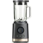 Black + Decker BXJB1800E Standmixer, 1800 W, Glasbehälter, 1,8 l, Geschwindigkeitsregler, Turbo-Funktion, Smoothie und Eiscreme, 6 Klingen aus Edelstahl, Eismahlwerk, schwarz