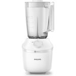 Philips Series 3000 HR2041/00 Standmixer, 450W, 1 Geschwindigkeit, Puls-Funktion, Motor-Thermo-Protection-Sensor, Saugfüße, 1,9L Behälter, inkl. Trinkflasche, weiß