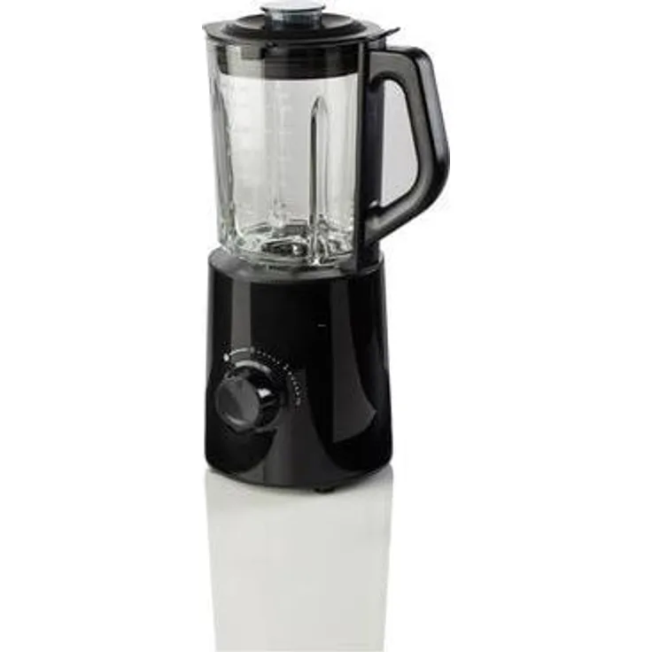 Gorenje B800GBK Standmixer, 800 W, 2 Geschwindigkeiten, 1.5 L Glaskrug, schwarz, silber
