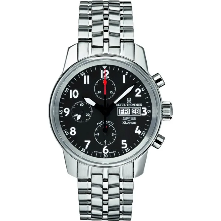 Revue Thommen Armbanduhr Herren Chrono Automatik Airspeed 16051.6137