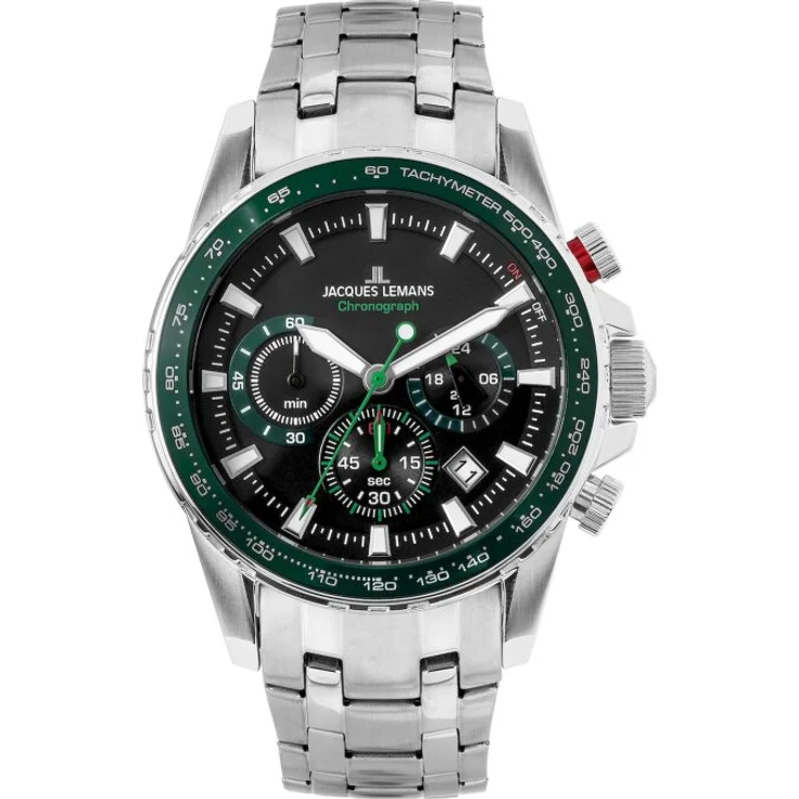 Jacques Lemans Armbanduhr Herren Chronograph Liverpool Sport 12099F – Bild 1