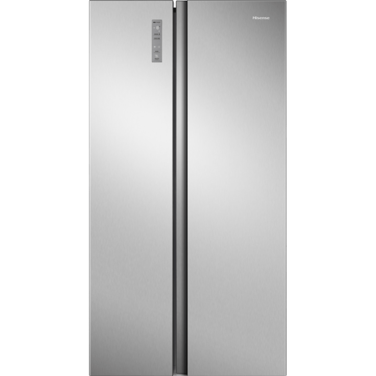 Hisense RS677N4ACC 20011475 Side-by-Side-Kühlschrank, freistehend, inoxfarben, Energieklasse C