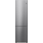 LG GBP62PZNAC Kühl-Gefrierkombination, freistehend, platinum silber, NoFrost, Schnellkühlen und -gefrieren, 0-Grad-Zone, Breite 60 cm, Energieklasse A