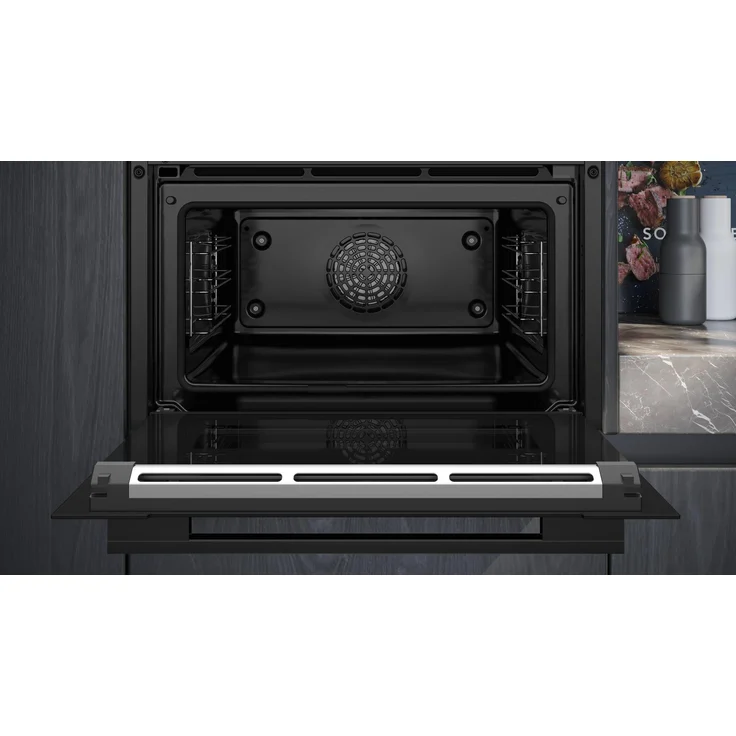 Siemens CB774G1B1 Einbaubackofen, iQ700, Einbaugerät, Garraum 47 l, Breite 60 cm, edelstahl, schwarz – Bild 4