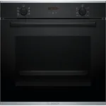 Bosch HBD431FH63 Backofenset (Einbaubackofen HBS233BB0 + Glaskeramikkochfeld PKN645BA2E), Einbaugerät, Garraum 71 l, edelstahl, schwarz
