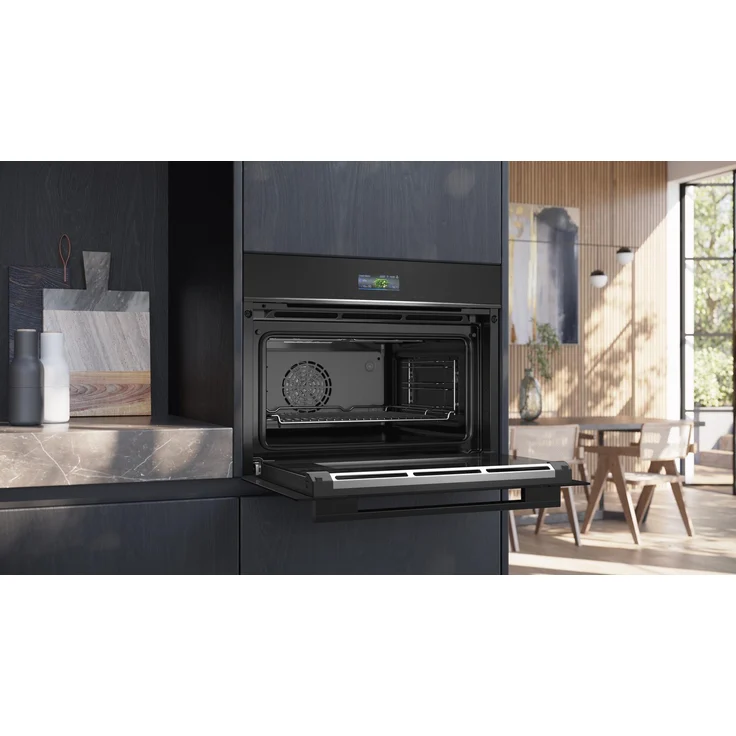 Siemens CB734G1B1 Einbaubackofen, iQ700, Einbaugerät, Garraum 47 l, Breite 45 cm, schwarz – Bild 5