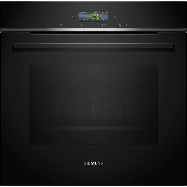 Siemens HB774G1B1 Einbaubackofen, iQ700, Einbaugerät, Garraum 71 l, Breite 60 cm, schwarz