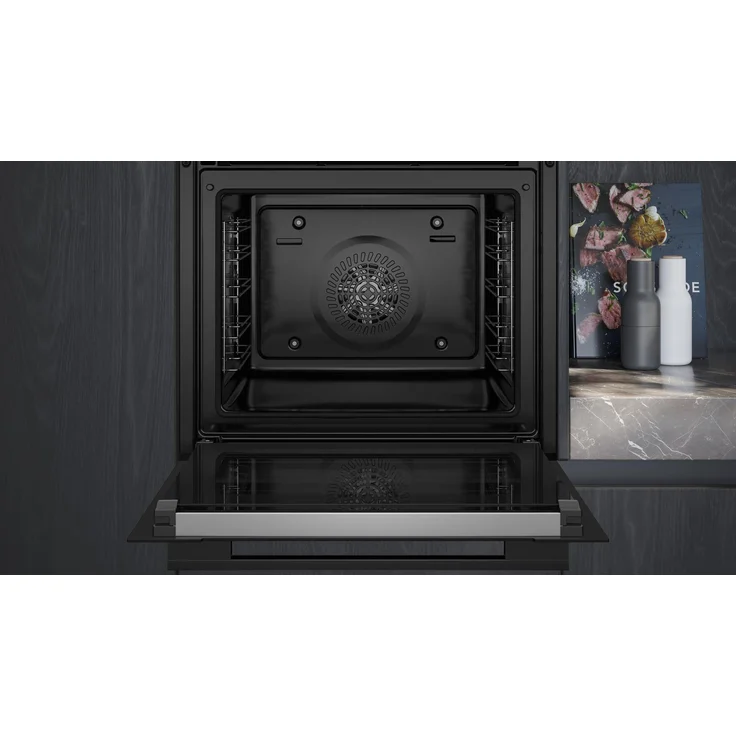 Siemens HB774G1B1 Einbaubackofen, iQ700, Einbaugerät, Garraum 71 l, Breite 60 cm, schwarz – Bild 4