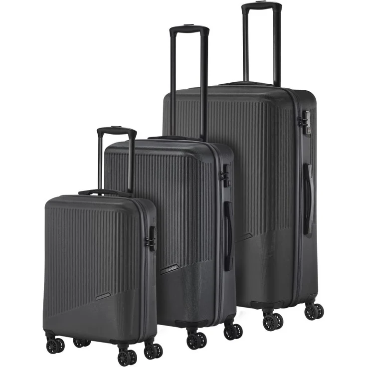 Travelite Bali 4w L/M/S Anthrazit Koffer-Set 3-teilig – Bild 1