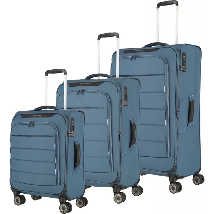 Travelite Skaii Kofferset 3-teilig (L+M+S) Panoramablau