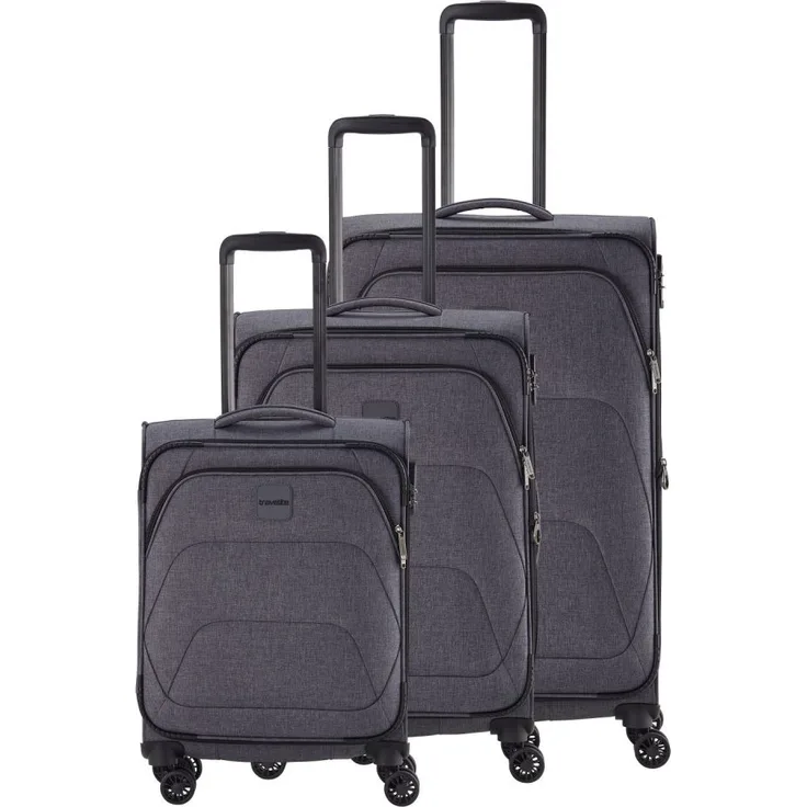 Travelite Adria 4w L/M/S Anthrazit Koffer-Set 3-teilig