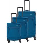 Travelite Chios 4w L/M/S Petrol Koffer-Set 3-teilig