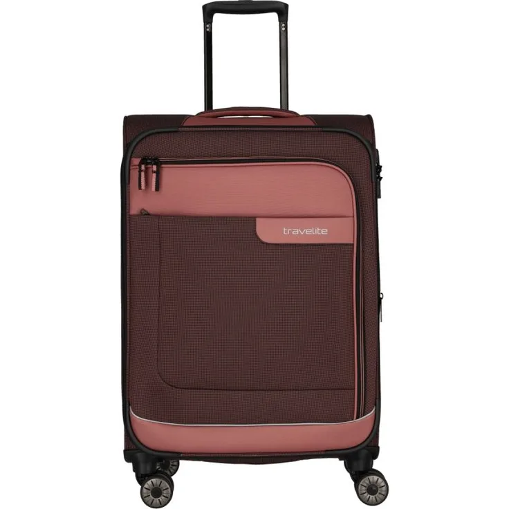 Travelite Viia 4w Trolley M 67 Frühlingsrose, 70 l Volumen
