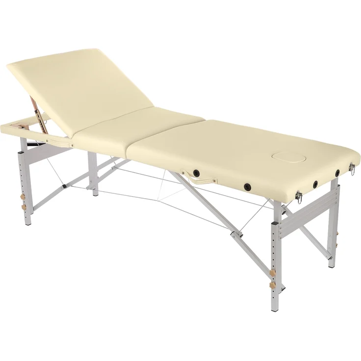Aluminium 3 Zonen Massageliege Massagebank Nur 12,5 Kg Mobile Beige – Bild 4