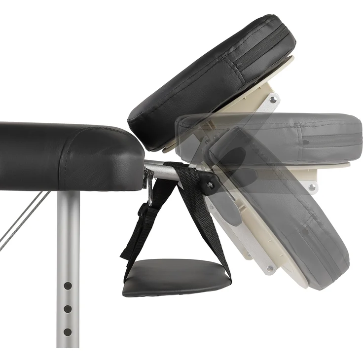 Aluminium 2 Zonen Nur 12,5 Kg Massageliege Massagebank Schwarz – Bild 4