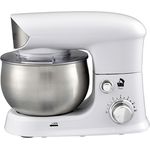 Adler AD 4226W Küchenmaschine, 1200 W, 3,5 L, 6 Geschwindigkeiten, weiß