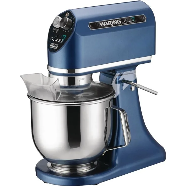 Waring WSM7LE Küchenmaschine, 7L, 11 Geschwindigkeiten, Überlastschutz, blau