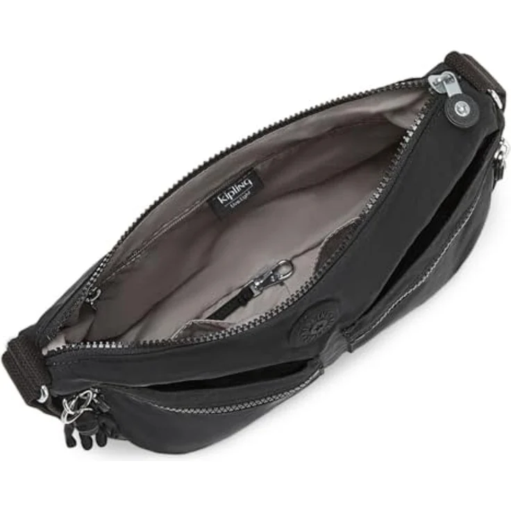 Kipling Basic IZELLAH Umhängetasche, geräumige Handtasche mit mehreren Fächern, 33 cm, Schwarz – Bild 5