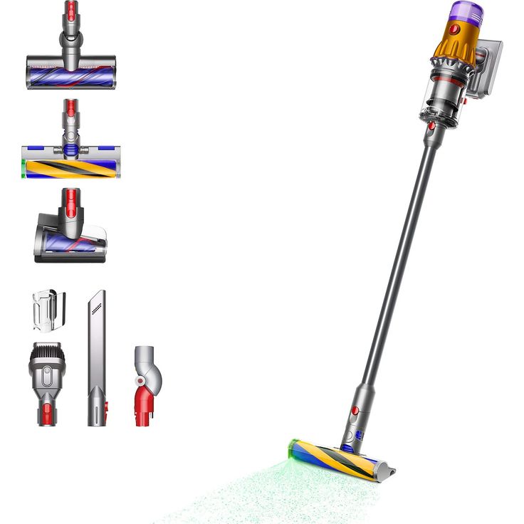 Dyson V12 Detect Slim Absolute (2023), gelb/nickel