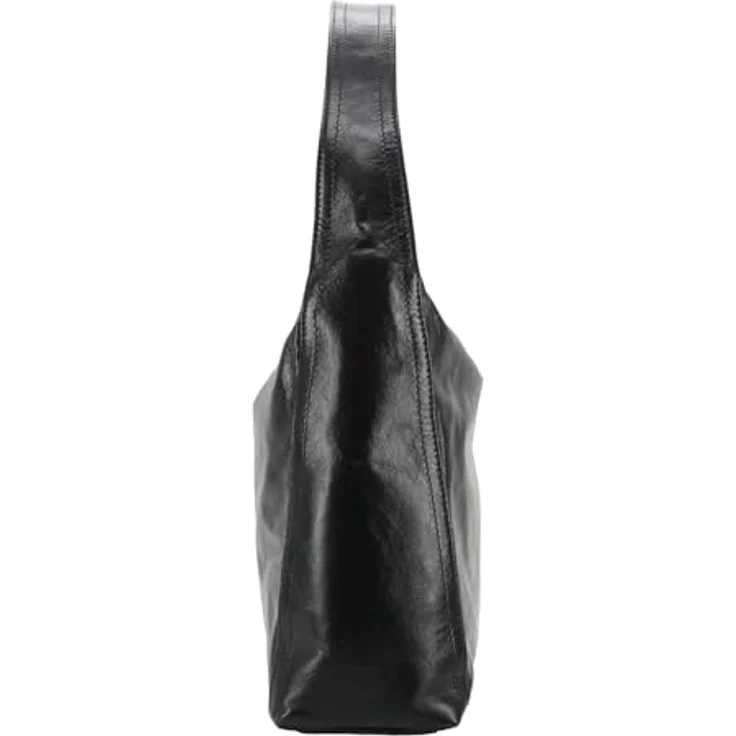 abro Amber Shopper Tasche, 100% Leder, 36.5 cm, schwarz – Bild 2