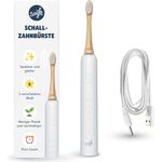 Smyle Schallzahnbürste mit Sensor – 3 Monate Akkulaufzeit, 5 Putzmodi, intelligentem Timer und wasserdicht (Weiß) – Elektrische Zahnbürste mit lebenslanger Garantie