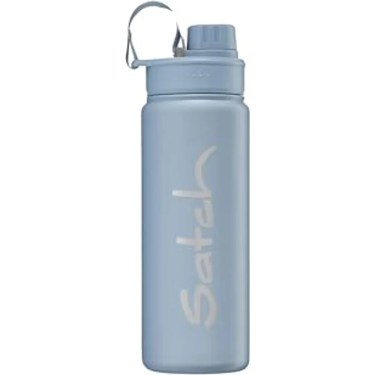 Satch Edelstahl-Trinkflasche, 500 ml, doppelwandig isoliert, BPA-frei, auslaufsicher für seitliche Rucksacktaschen – Bild 1