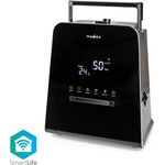 Nedis HUMI150BKW SmartLife Luftbefeuchter | Selbstregulierend mit Hygrometer und Plasmacluster-Funktion | 5.5 l | Timer | Fernbedienung | Nachtmodus | Schwarz