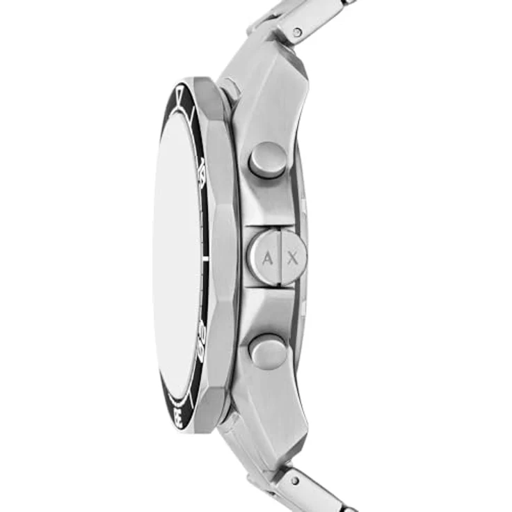 ARMANI EXCHANGE AX1969 Herren Analog Quarz Uhr, 44 mm Edelstahlgehäuse, silberfarbenes Zifferblatt, Edelstahlarmband, wasserdicht bis 100 m – Bild 5